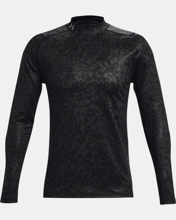 Baselayer de golf à manches longues et col montant ColdGear® Infrared AOP pour homme, Black, pdpMainDesktop image number 6